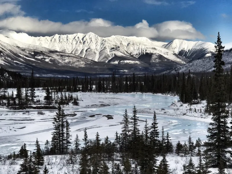 Icefields Parkway im Winter
